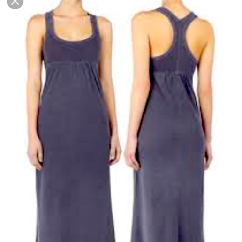 James Perse Racerback Contrast Binding Dress